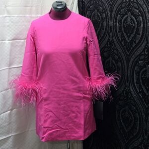 Tuckernuck Vibrant Pink Feathered Tunic